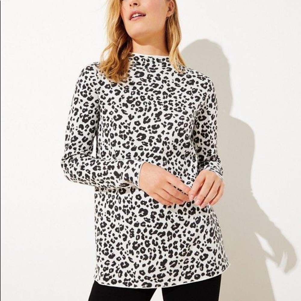Loft cheetah sweater